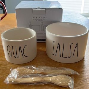 Rae Dunn Guac and Salsa Bowl Set